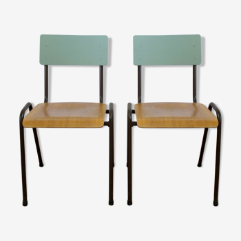 Pair of school chairs for adults