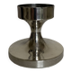 Tulip footed candle holder in silver metal 1970