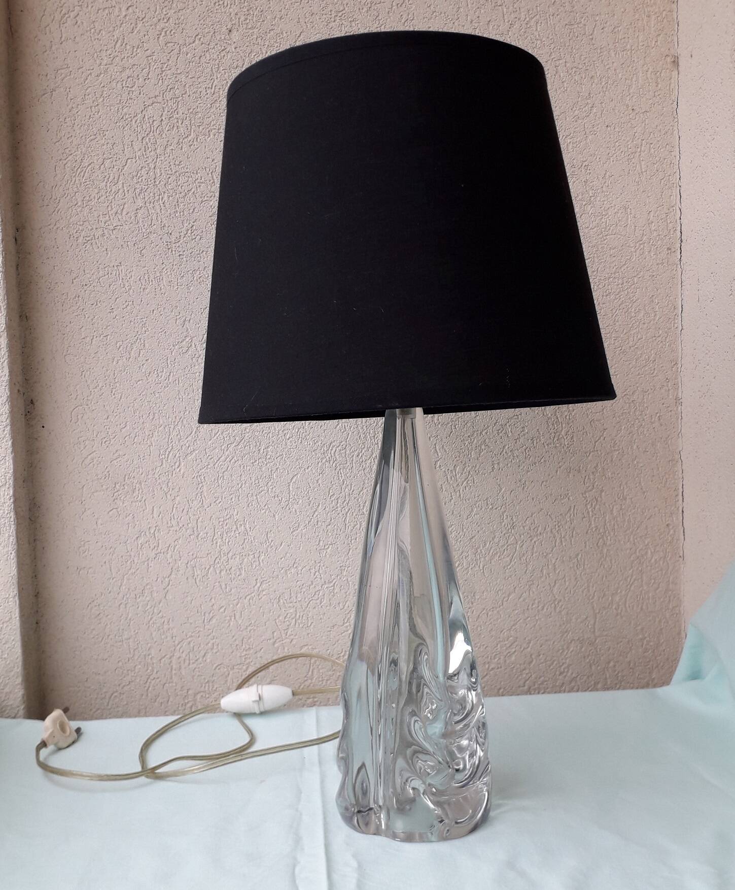 Lamp base in crystal Ile de France