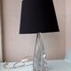 Lamp base in crystal Ile de France
