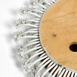 Mid Century Münchner Zier-Form flower mirror illuminated by Schöninger