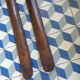 Pair of vintage wooden skis