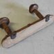 Wall-mounted coat rack in solid wood - 1950s/60s