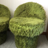 Duo of vintage 70s armchairs