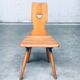 Vintage Belgian Brutalist Pub Café Chair Set by Torck, 1960s, Set of 4