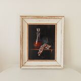 Still life table, oil on canvas, signed Pacetti