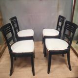 Set of 4 chairs from the 1950s.