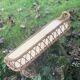 Antique rattan wall shelf