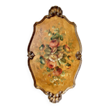 Napoleon III painted wooden plateau, between 1860 and 1880.