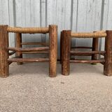 Set of 2 antique stools