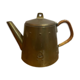 Jugendstil brass teapot