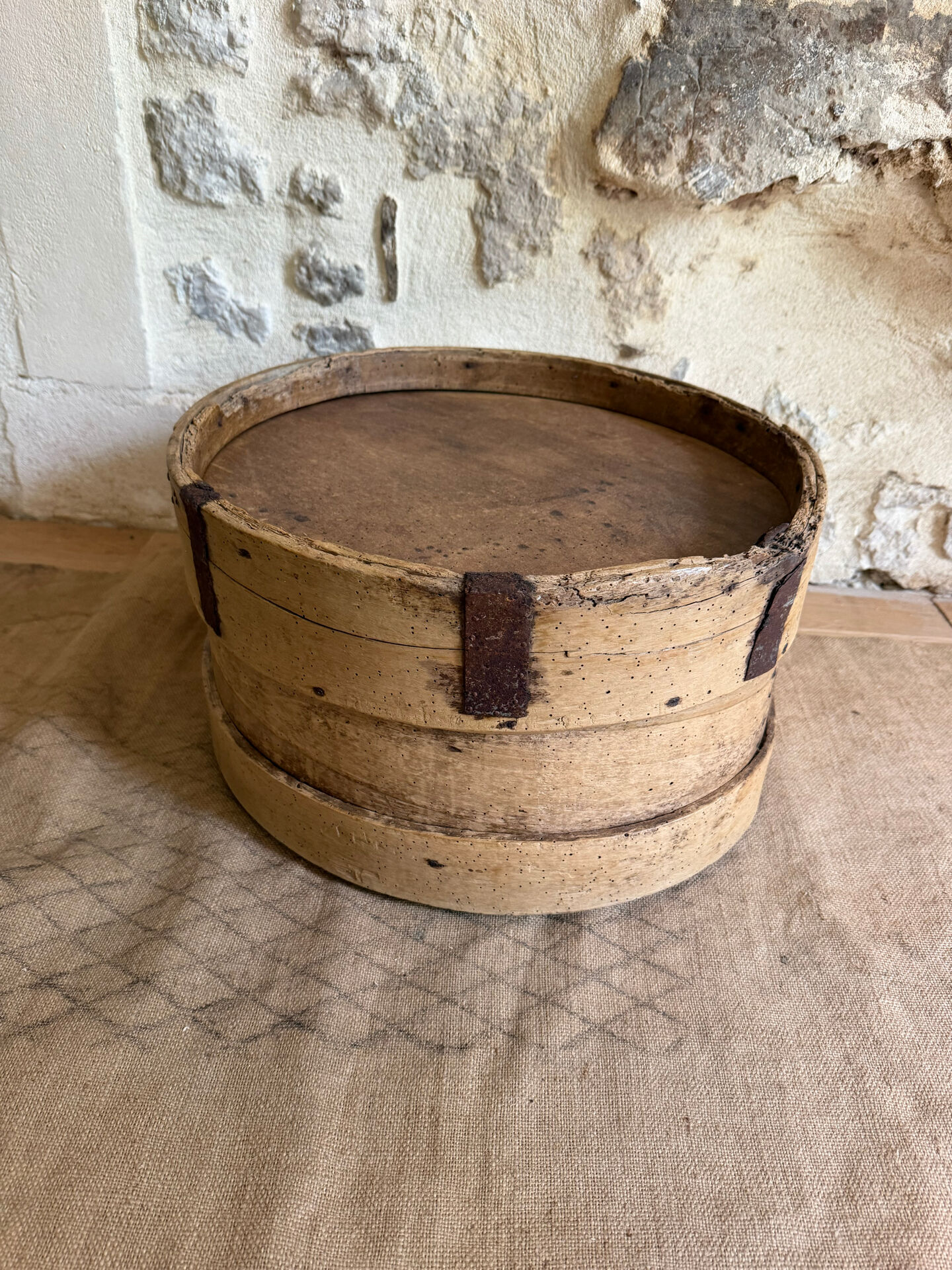 Wooden bedside table