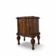 art deco walnut serpentine nightstands, 1920s