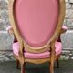 Louis Philippe medallion armchair, vintage, late 19th century, early 20th century.