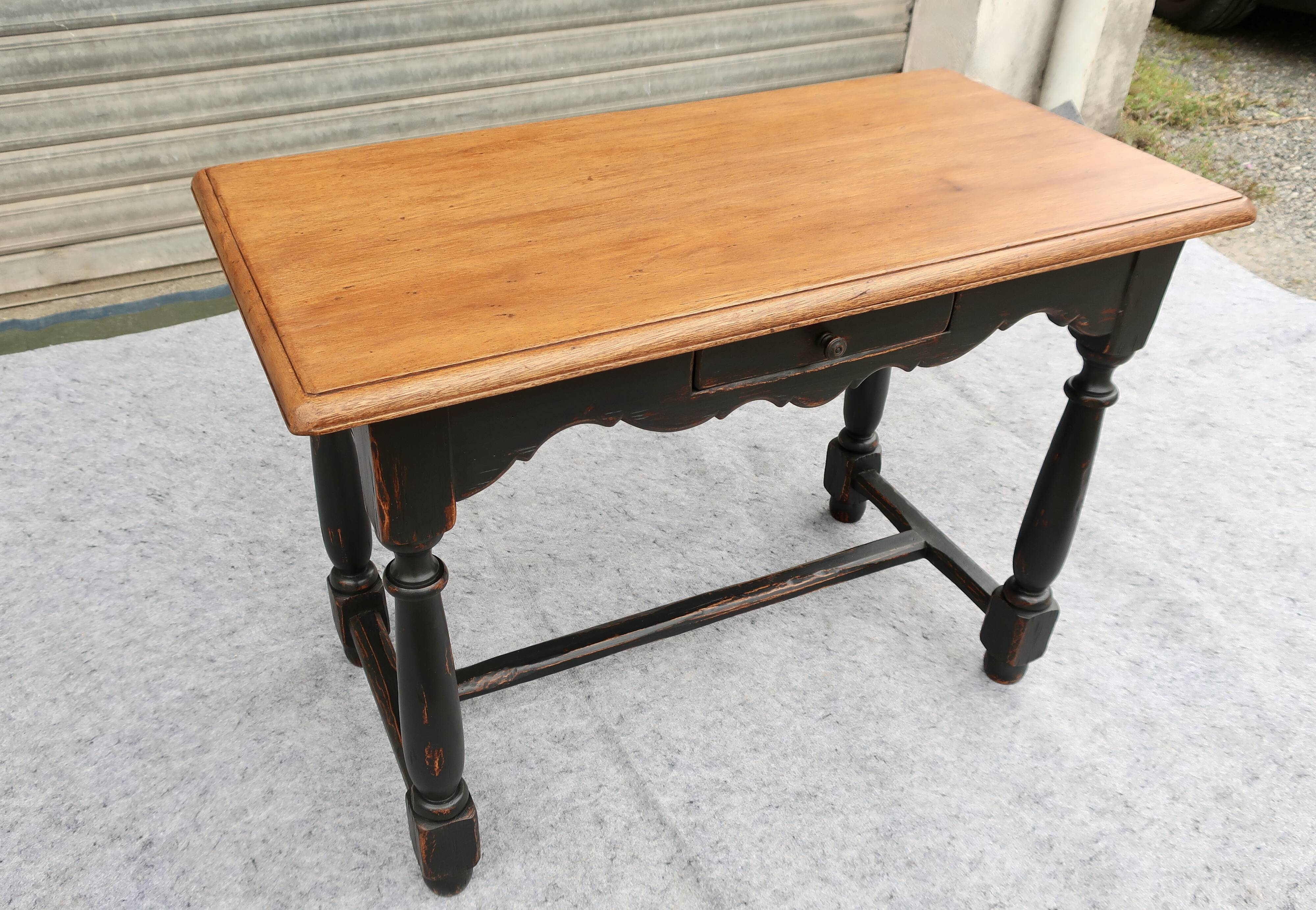 Table bureau vintage patinée