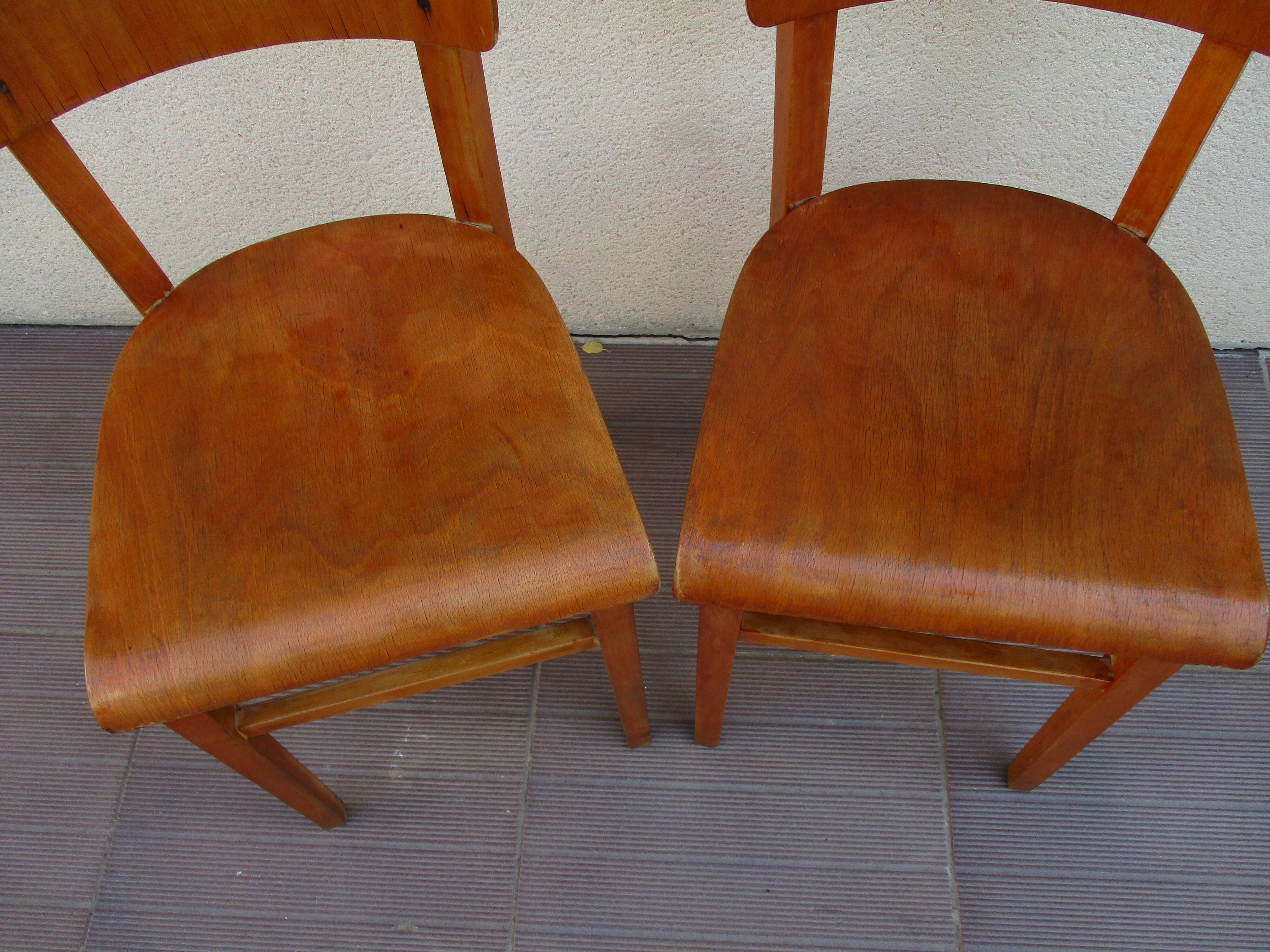 pair of Thonet bistro chairs
