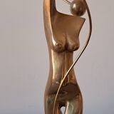Statue/sculpture-woman-modern art-signed