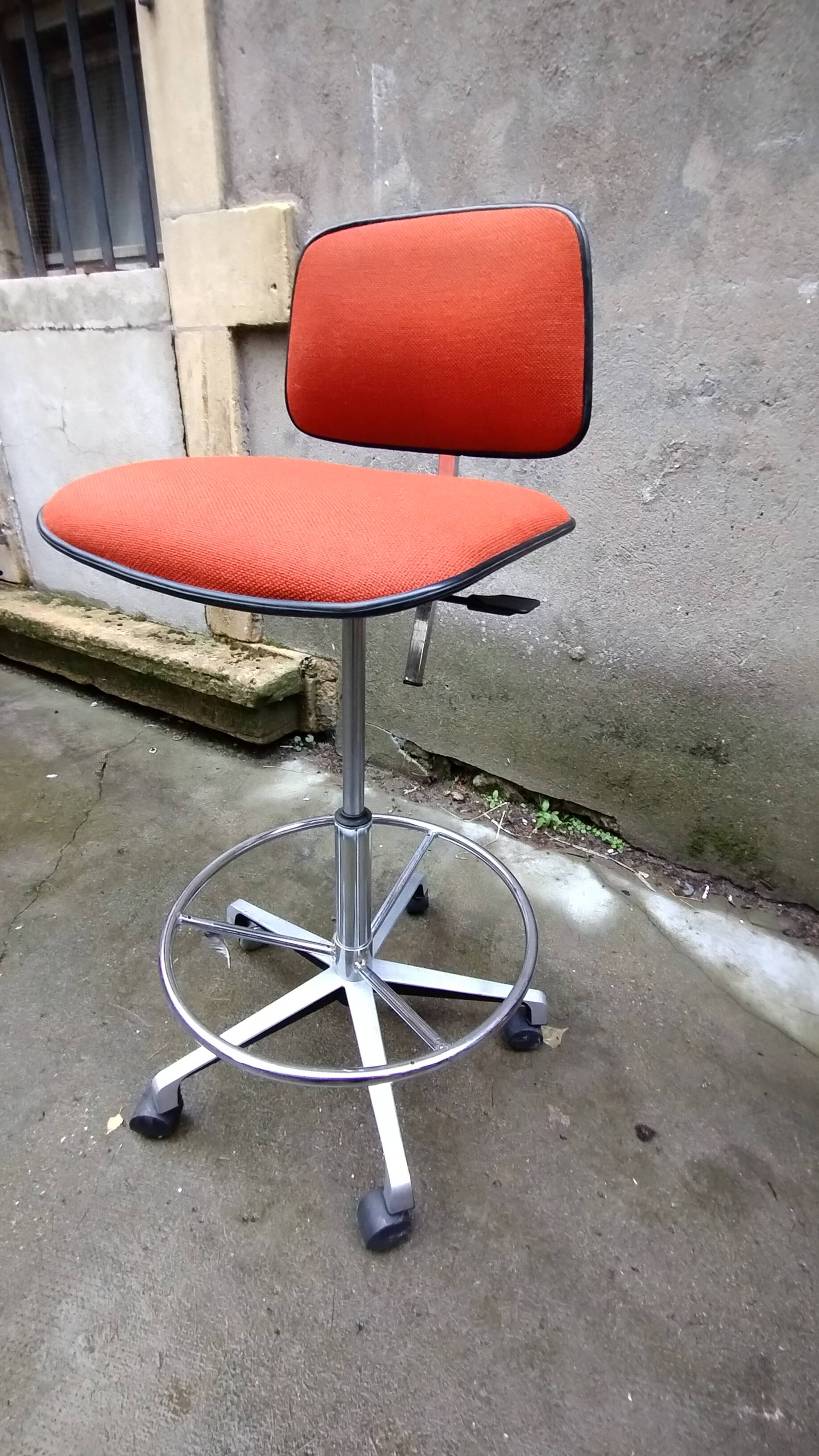 Vintage fabric office chair by HAG oslo Norway