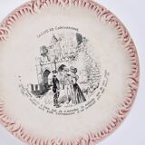 Set of 8 old talking plates - Digoin