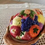 Bonbonnière, jam maker in polychrome slip
