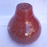 Vase en verre soufflé vintage 60's
