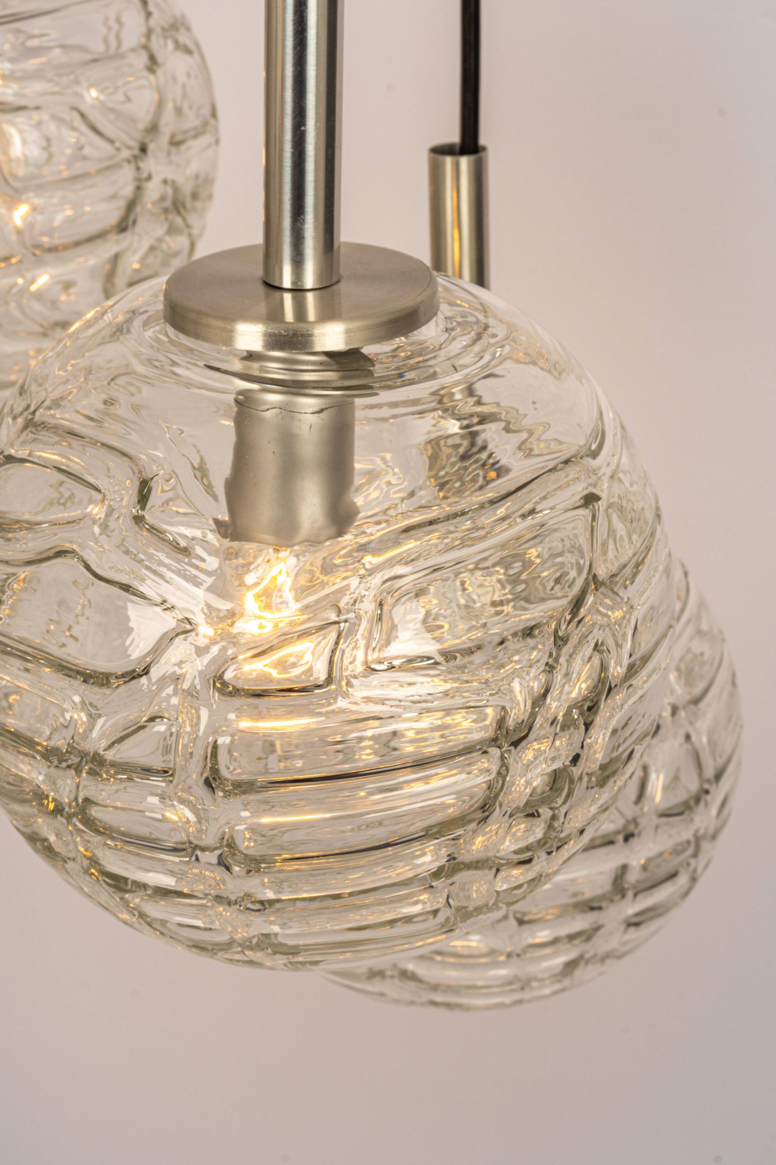 Cascading chandelier in Murano glass by Doria, Germany, 1970s.