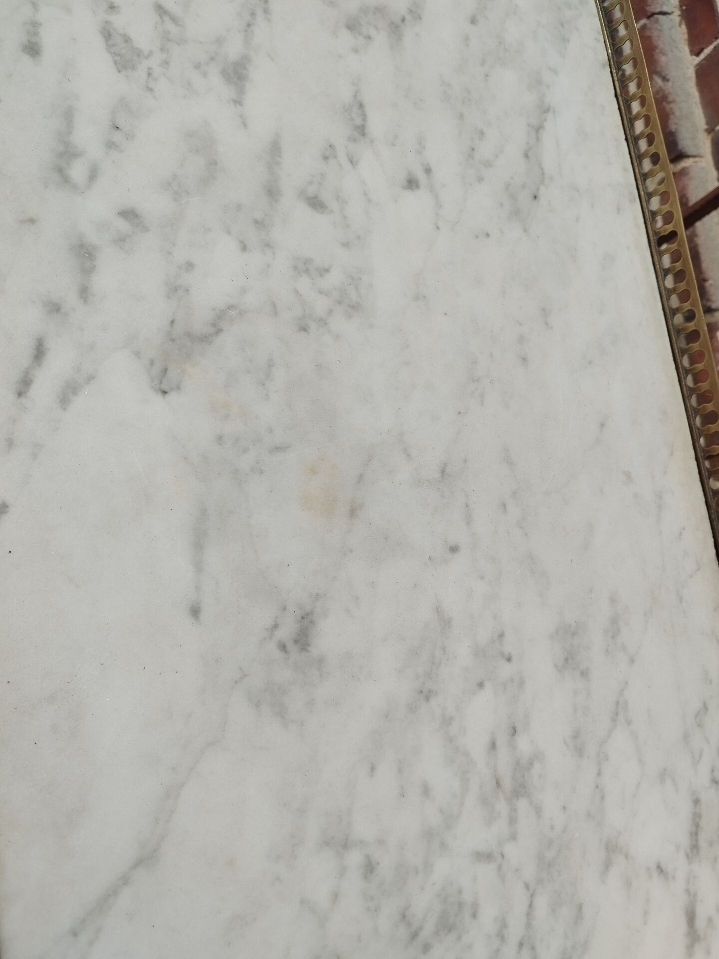 Antique Louis XVI style commode with marble top.