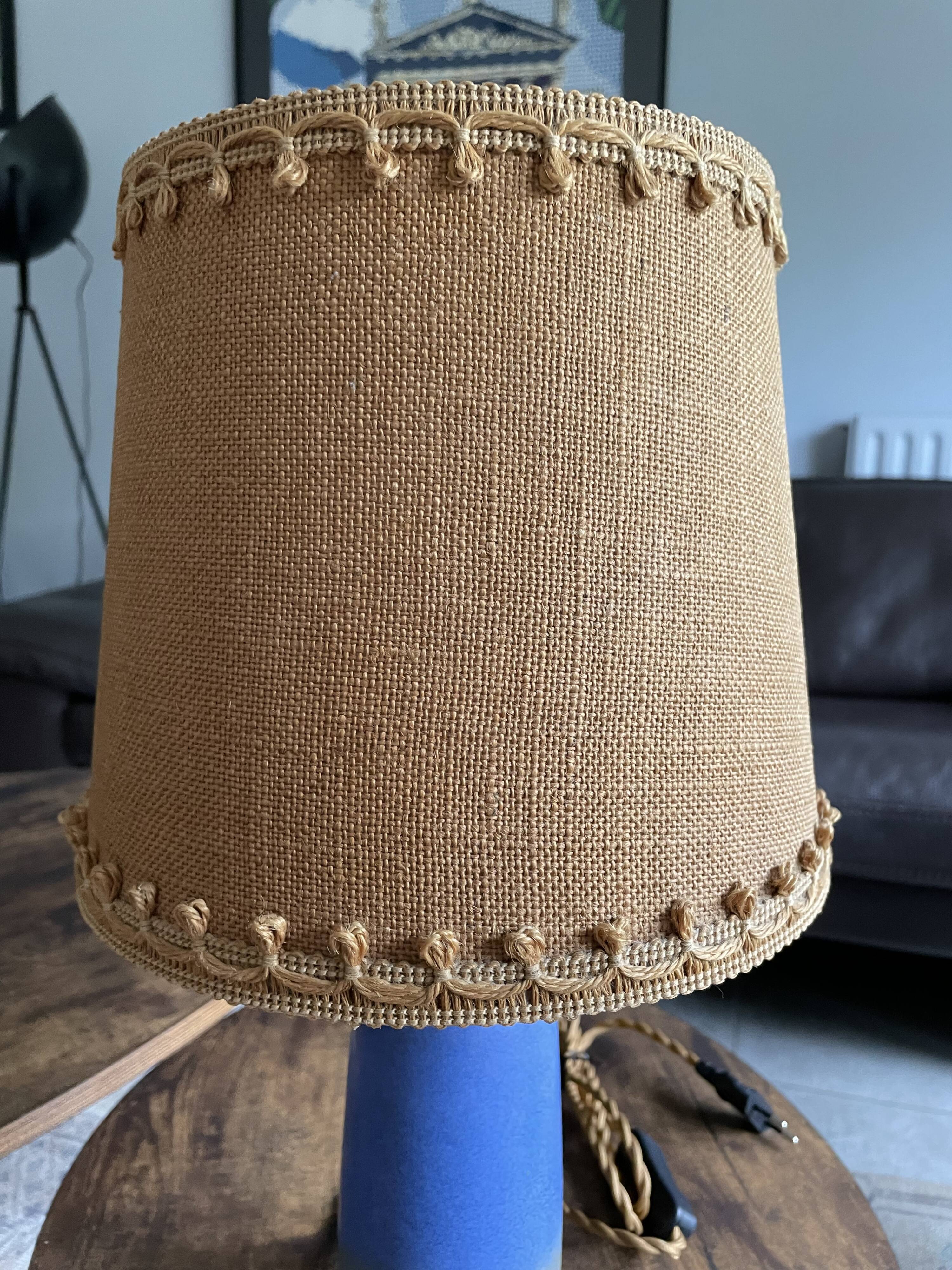 Lampe à poser en grès électrifiée à neuf