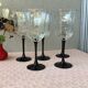 Verres Luminarc Octime à pied noir style art déco