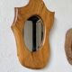 Set de 4 miroirs organiques brutalistes en bois années 50