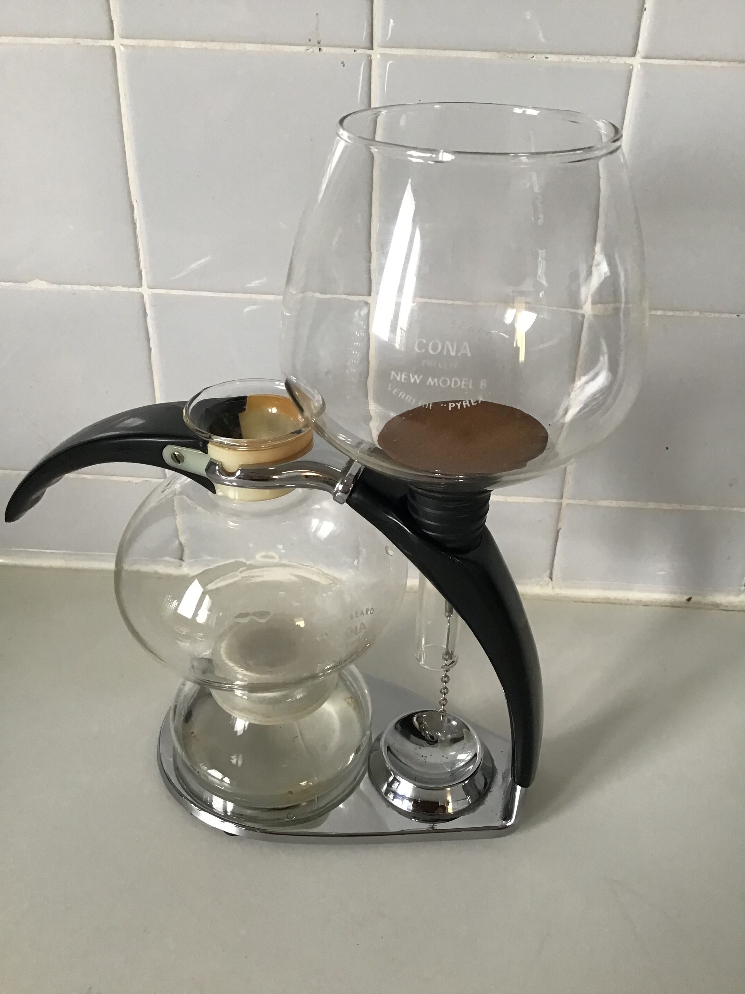 Cona depression coffee maker