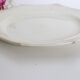 Creil and Montereau plates, 19th century, Perle model, ivory / set of 3