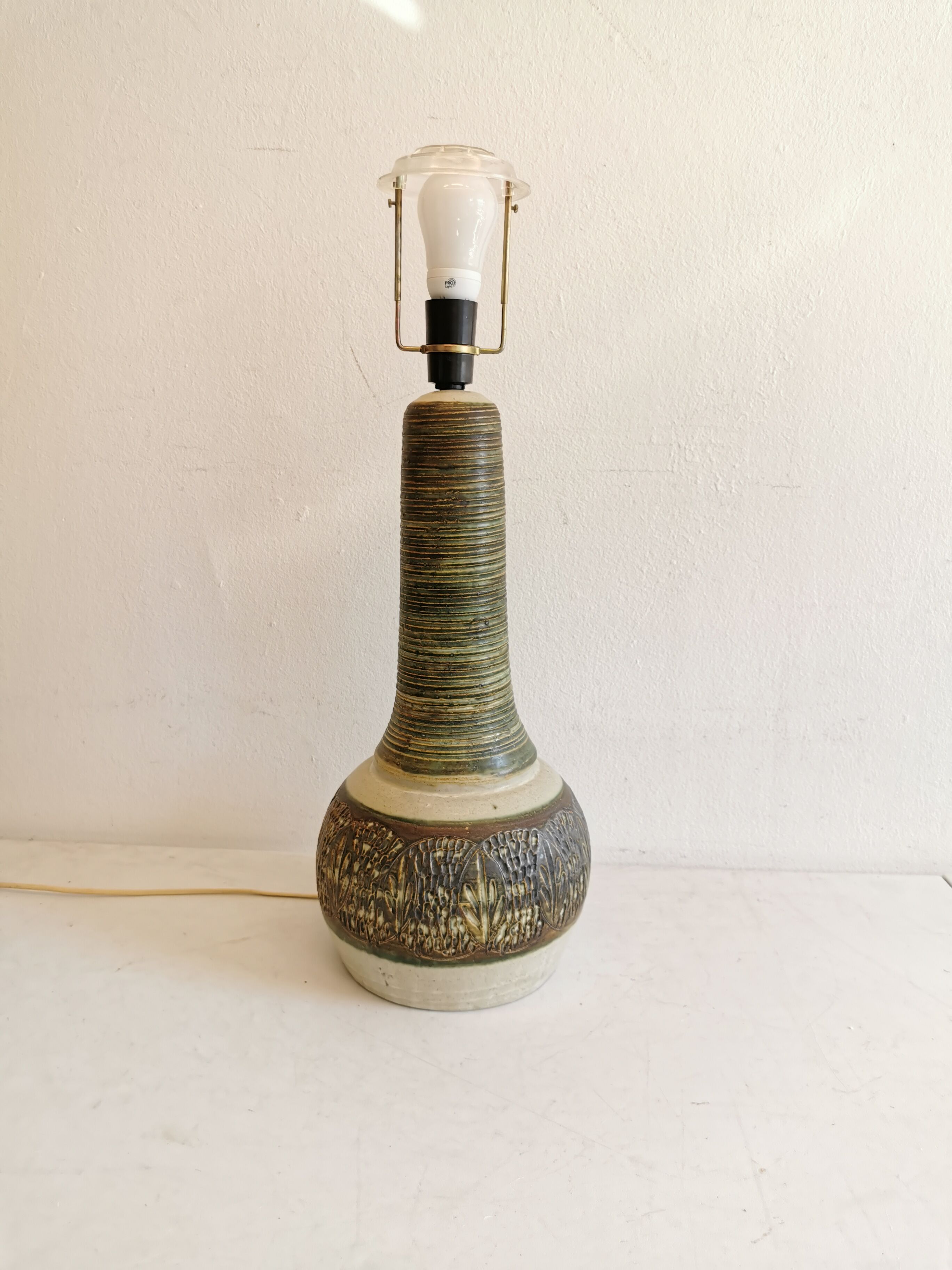 Gigantic ceramic table lamp, Danish, from the 60-70s, Made by Hans Axel Schjelde = HAS