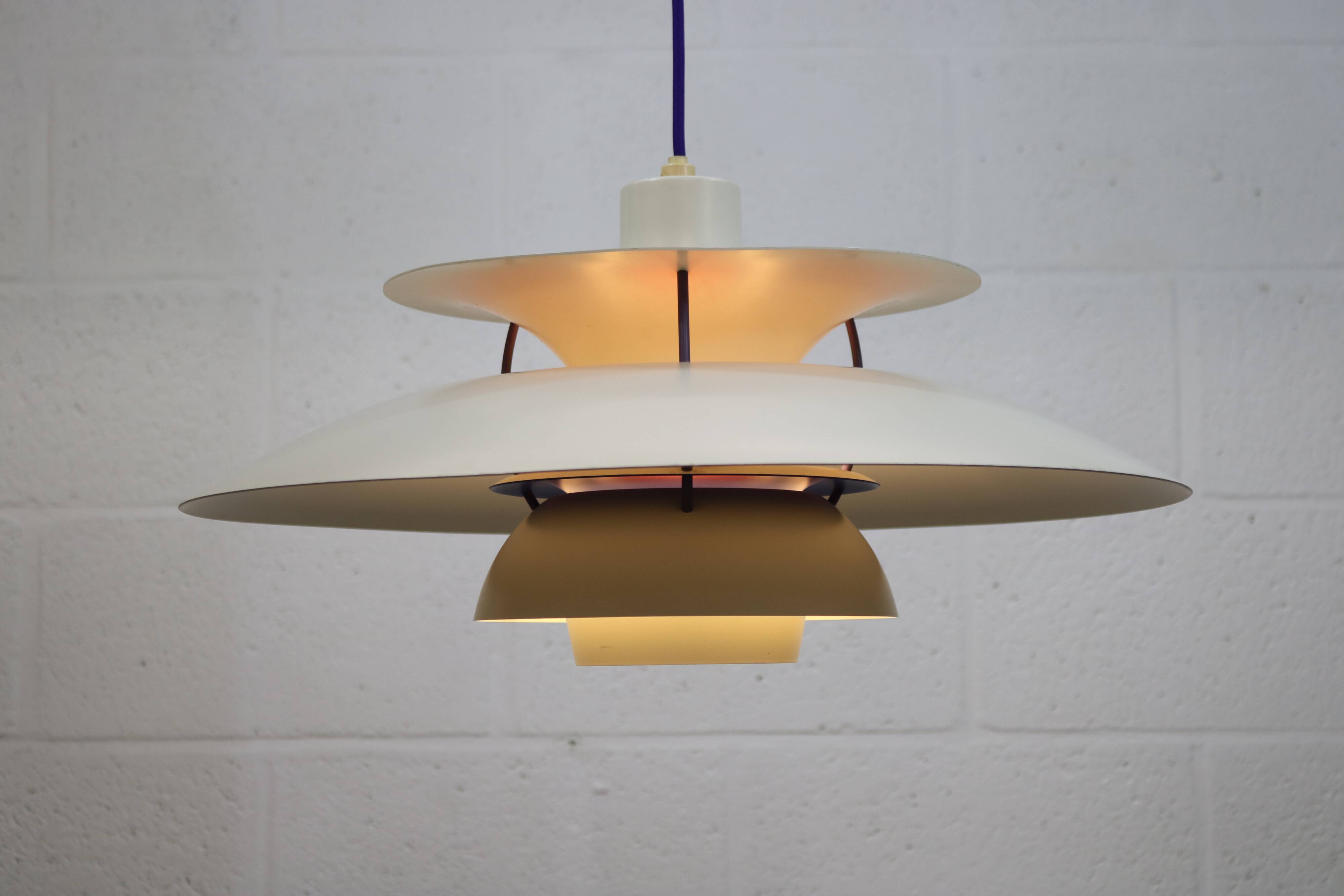 The genuine Danish item - PH5 pendant - original white colour - Louis Poulsen