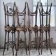 Set of 8 Baumann bistro bar stools.