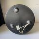 Vintage Scandinavian Midcentury wall or ceiling light in metal & glass