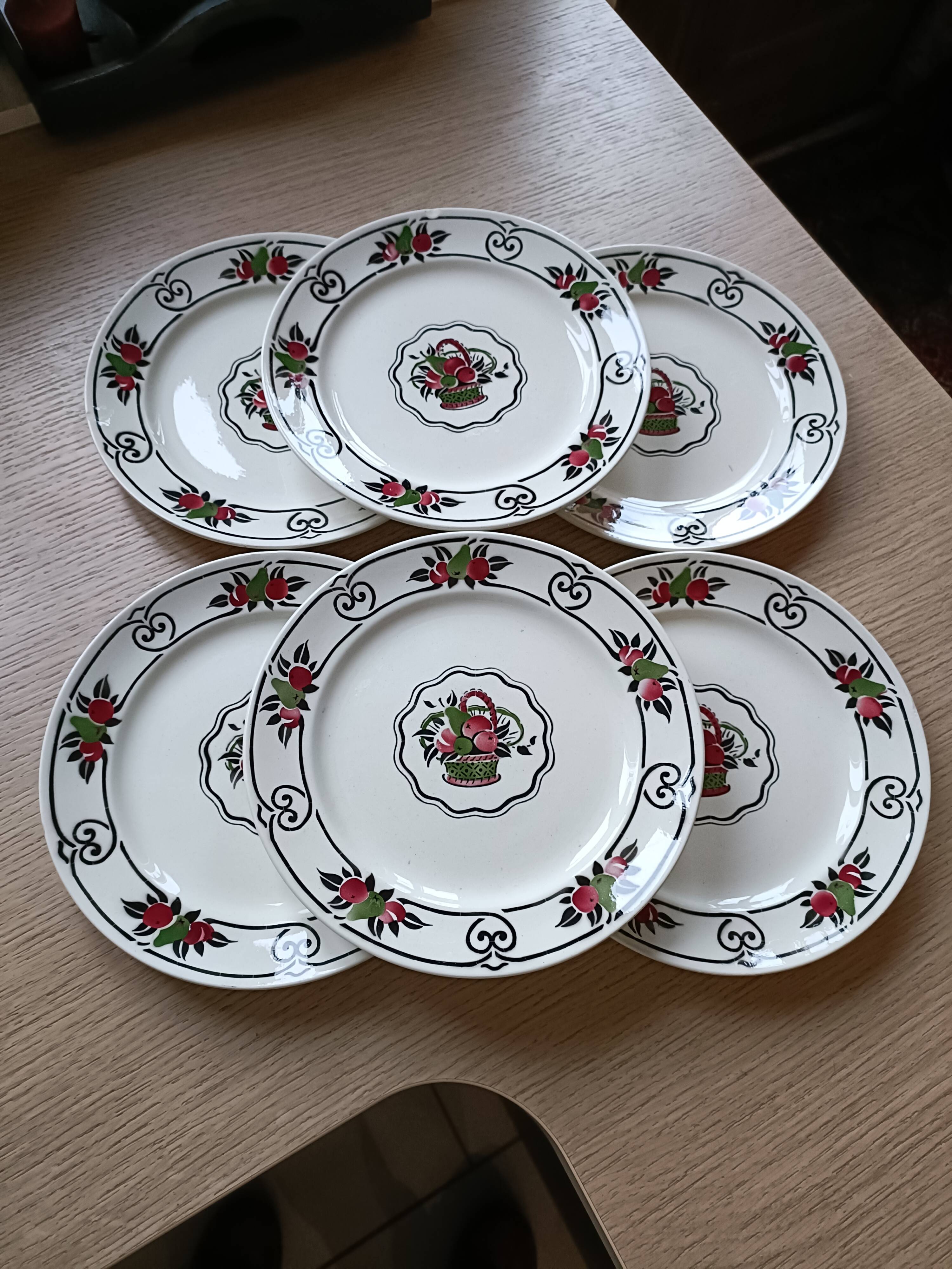 6 Boch frères la Louvière plates