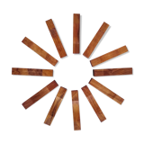 Set of 12 wooden knife holders