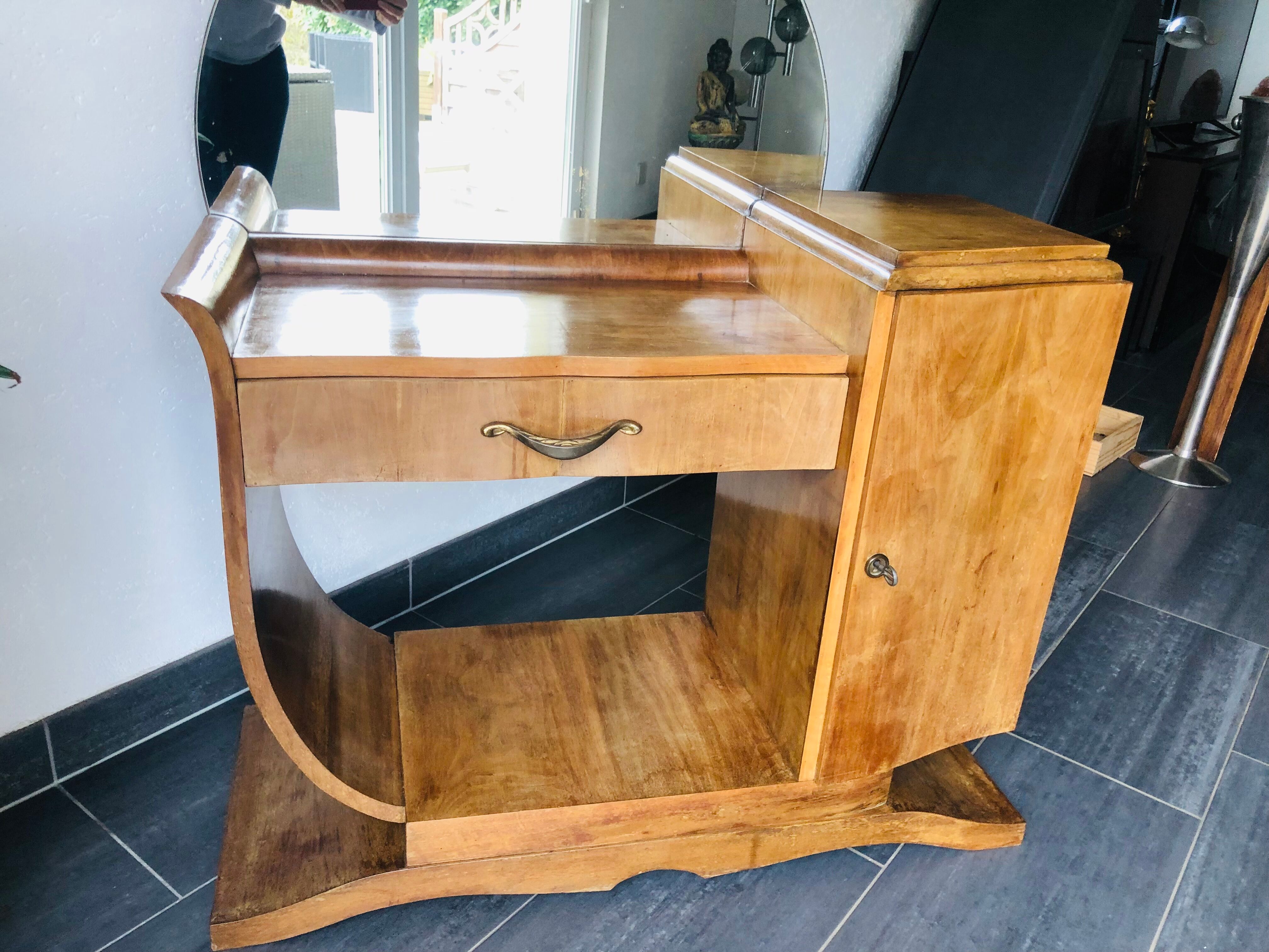 Coiffeuse Art Déco moderniste