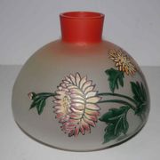 Vase art nouveau en verre émaillé