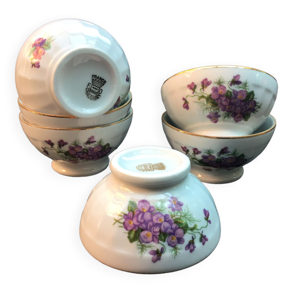 Bols Kimmel Lot De 6 - Violet 10 Cm Incassables Et Empilables