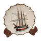 Assiette décorative bateaux voilier