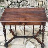 Louis XIII Style Walnut Writing Table, 19th Century