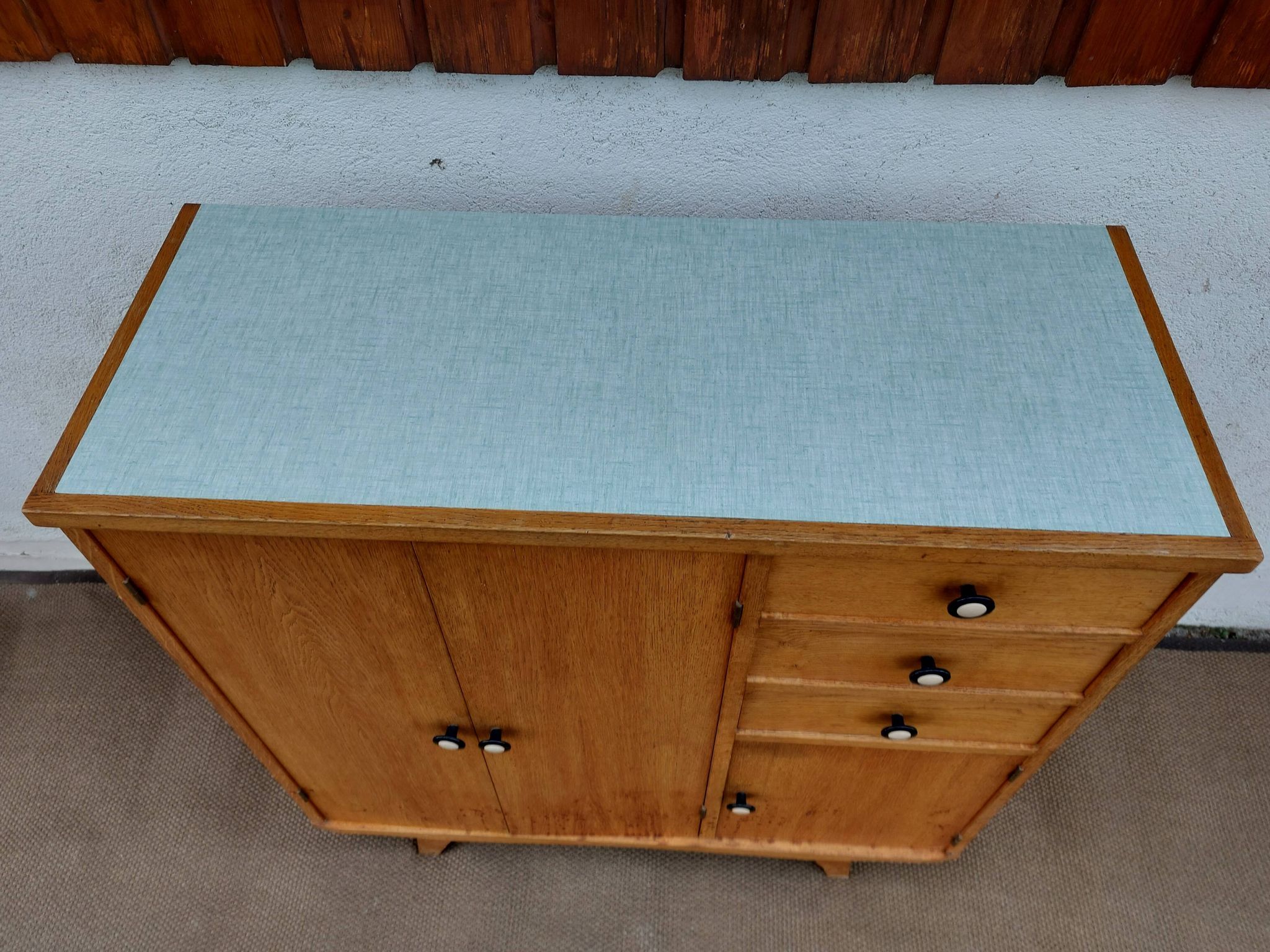 solid wood buffet, compass feet