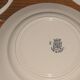 Service of 12 plates and plate with decoration of flowers Amandinoise St Amand