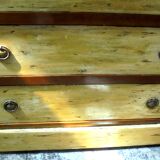 Wood and paint chest of drawers