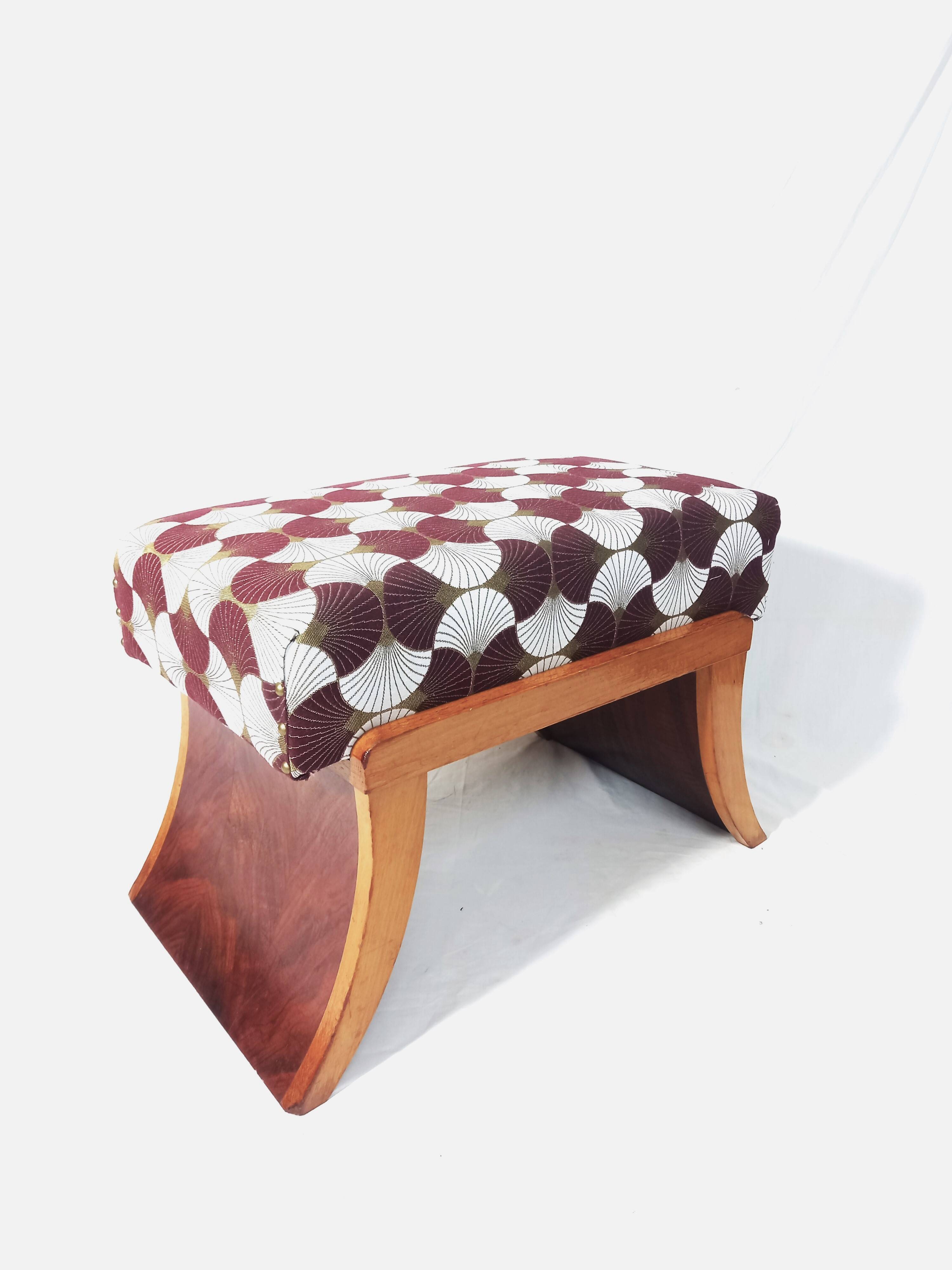 Art Deco Stool Bench