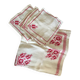 Hand embroidered linen tablecloth and napkins