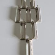Huit porte-couteaux Boulenger en métal argenté art déco