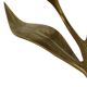 Mid-Century Brass Lily Flower Sculpture Figurine Ashtray